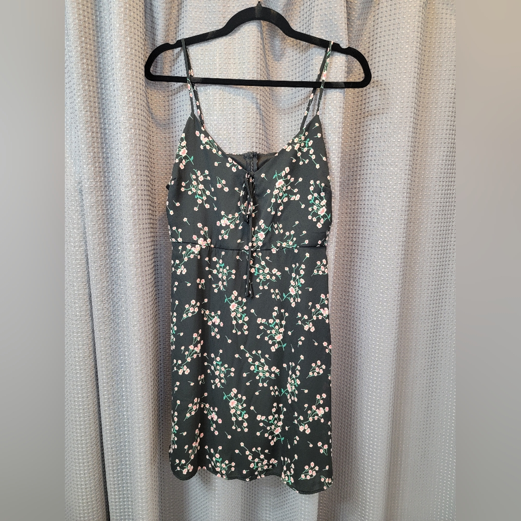 Lulus 90's Style Floral Spaghetti Strap Dress Size Xl